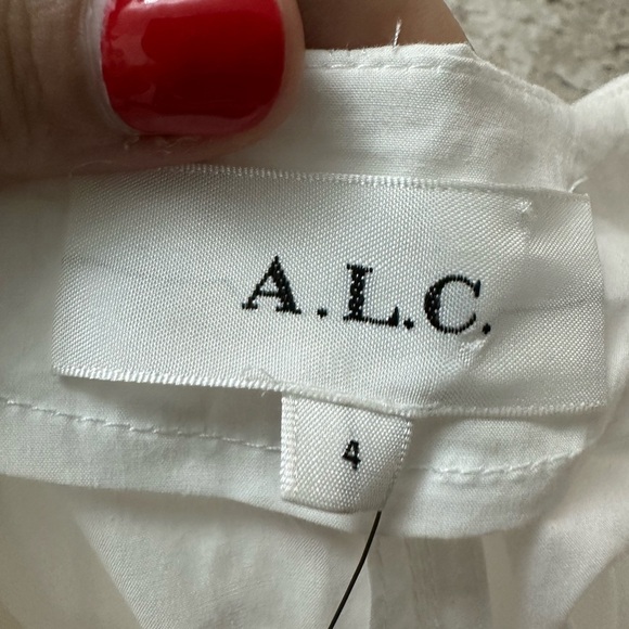 A.L.C. Easy Day Cotton Camila Dress in White Size 4 Brand New - Picture 6 of 6